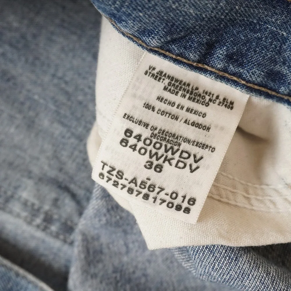 Vintage Wrangler Hero Carpenter Shorts 36 Mens Blue Denim Workwear